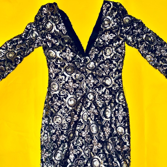 Blush Dresses Black Gold Midi Formal Dress Poshmark